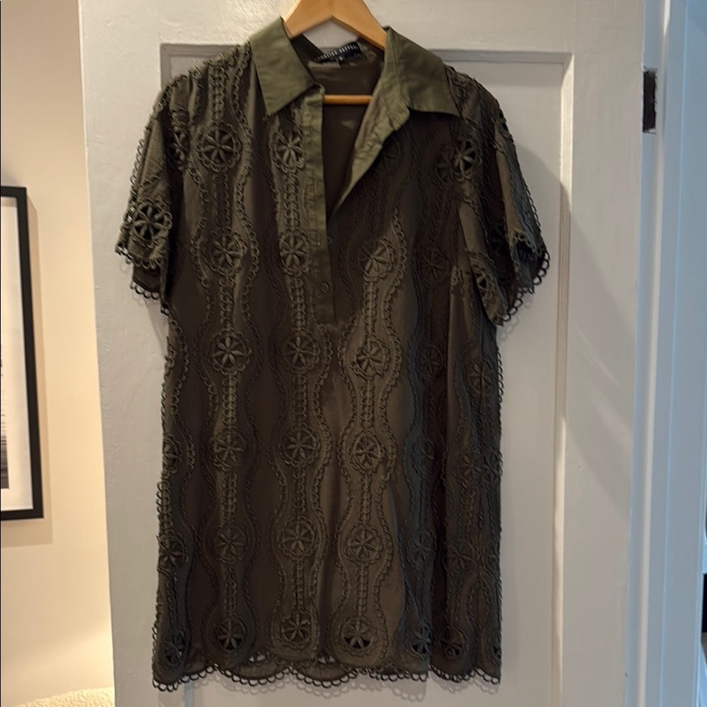 English Factory Olive Lace Dress